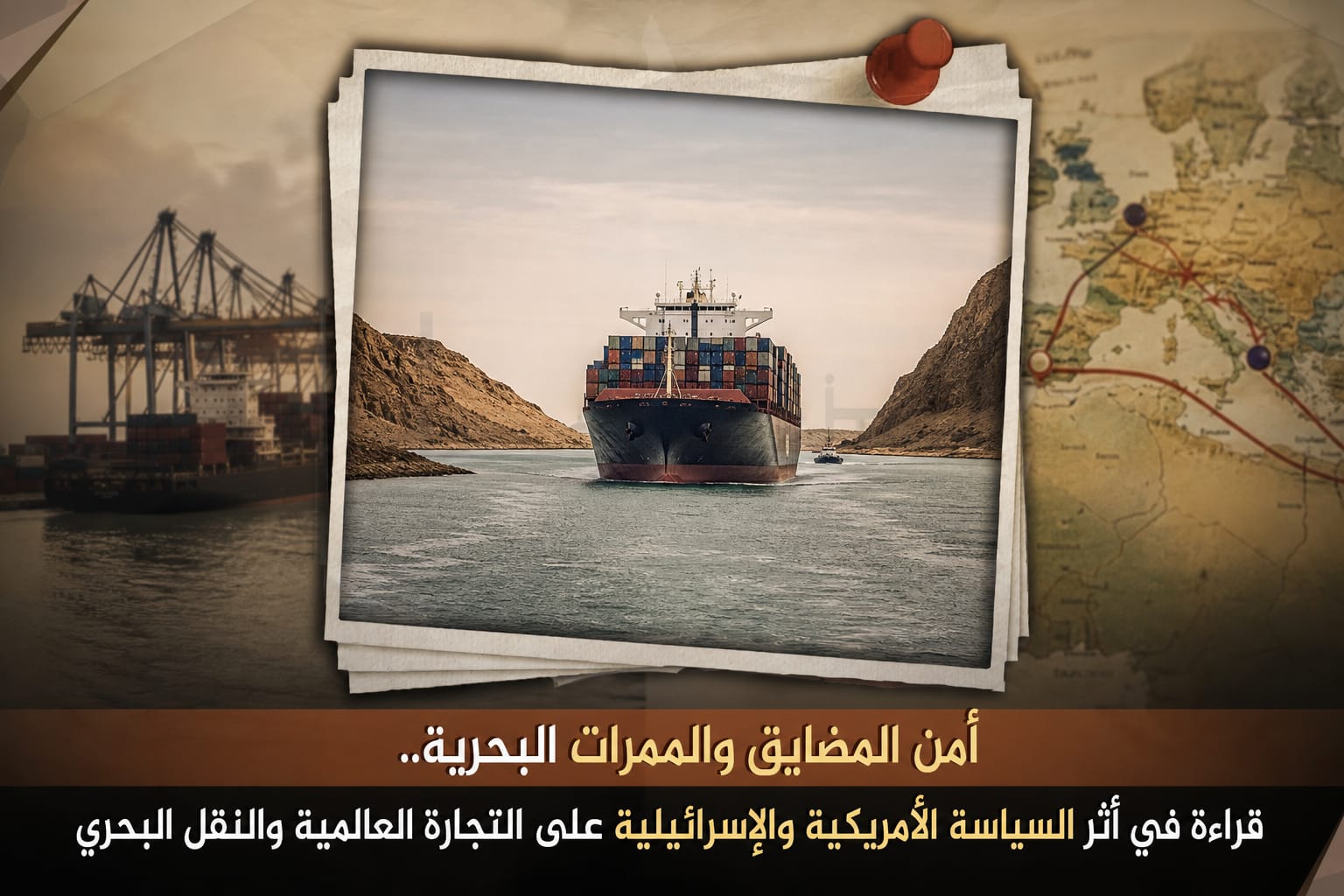 أمن المضايق والممرات البحرية.. قراءة في أثر السياسة الأمريكية والإسرائيلية على التجارة العالمية والنقل البحري